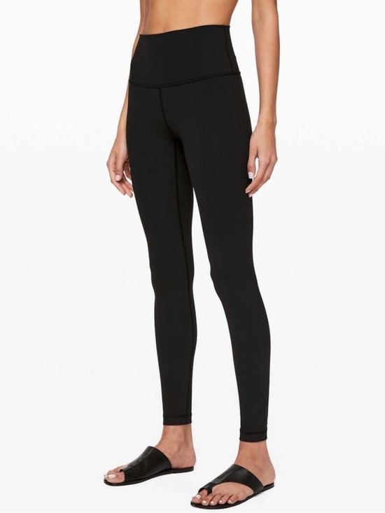 lululemon athletica Pants - Lululemon Wunder Under High Rise Tight Brushed 28” in Black SZ 4 EUC
